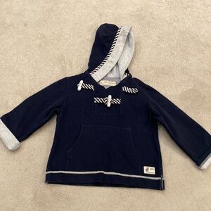 Pili Carrera navy sailor toggle button hoodie size2 88/95